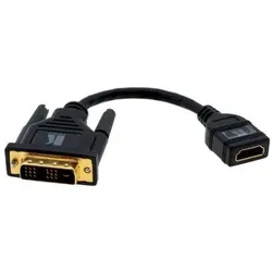 Kramer ADC-DM/HF Videoanschluss (0.30 m), Videokabel, Schwarz