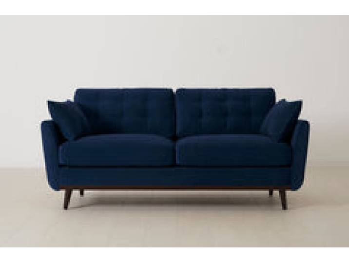 Zweisitzer-Sofa Model 10, Indigoblau