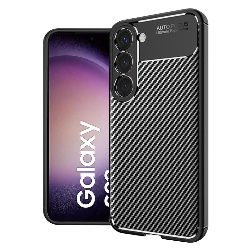 Techsuit - CarbonFiber - Samsung Galaxy S23 - Black (Samsung Galaxy S23) (56350399)