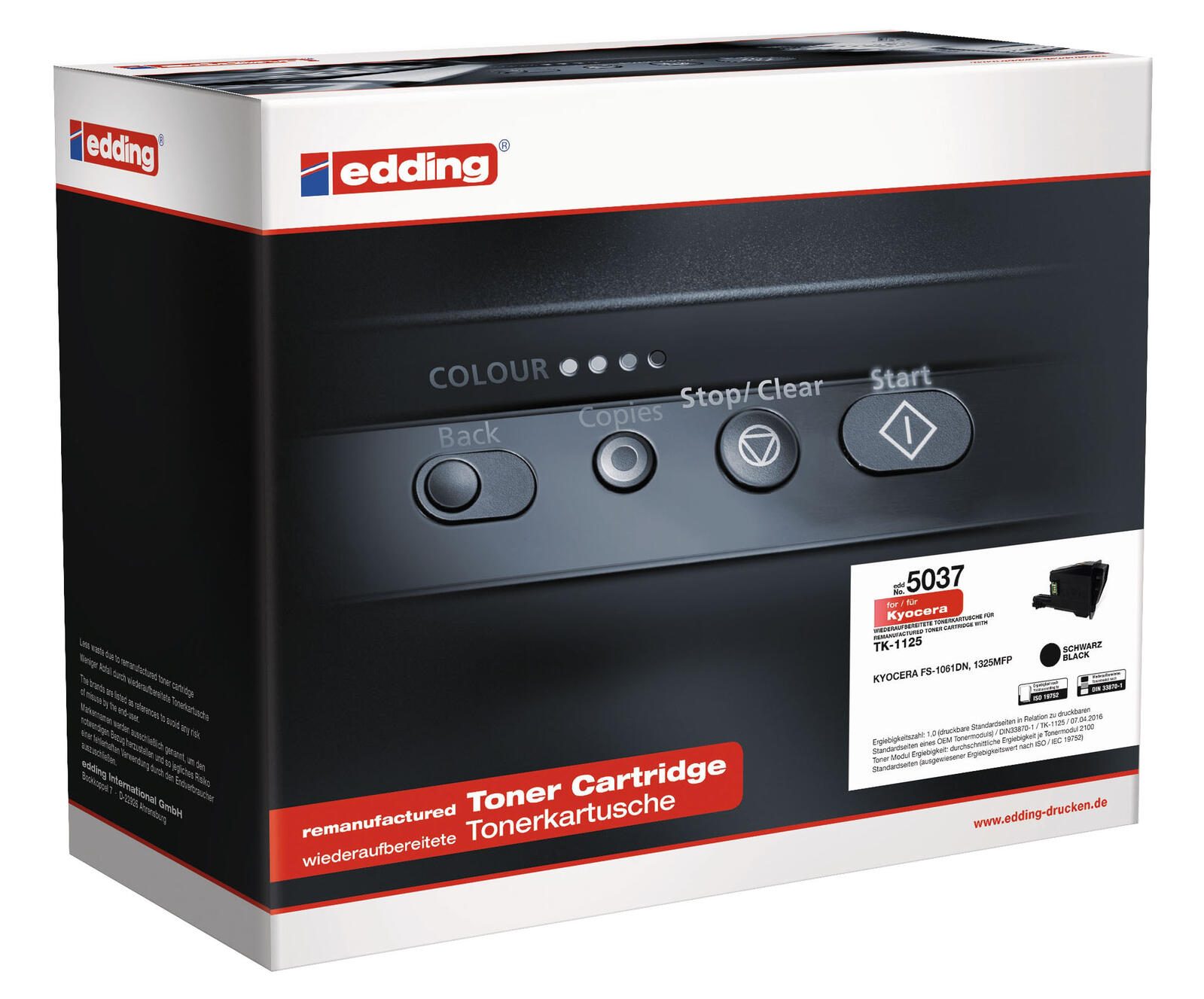 edding Toner EDD-5037 schwarz kompatibel zu KYOCERA TK-1125 18-5037