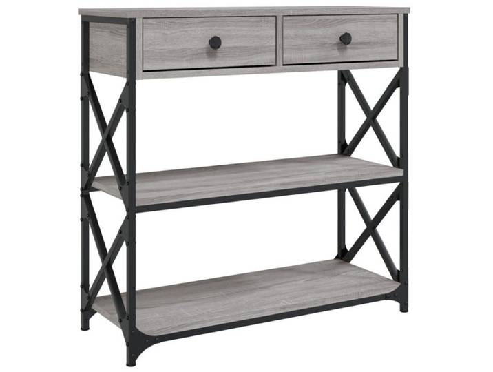 Table console - UMR - sonoma gris - 75x28x75 cm - bois d'ingénierie LL235348