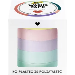 folia Deko-Klebeband 10 mm  x 10 m gelb, rosa, flieder hellblau, grün