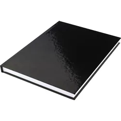 KANGARO 5565 - Skizzenbuch, A5, 160 Seiten, glänzend schwarz