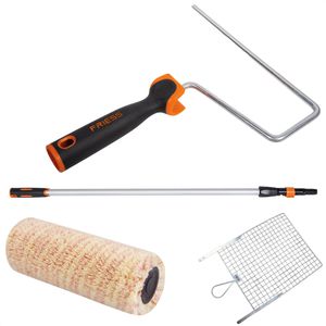 Friess Malerset Malerstreif Exquisit, 4-teilig, Farbroller, Walze, Abstreifgitter & Teleskopstange