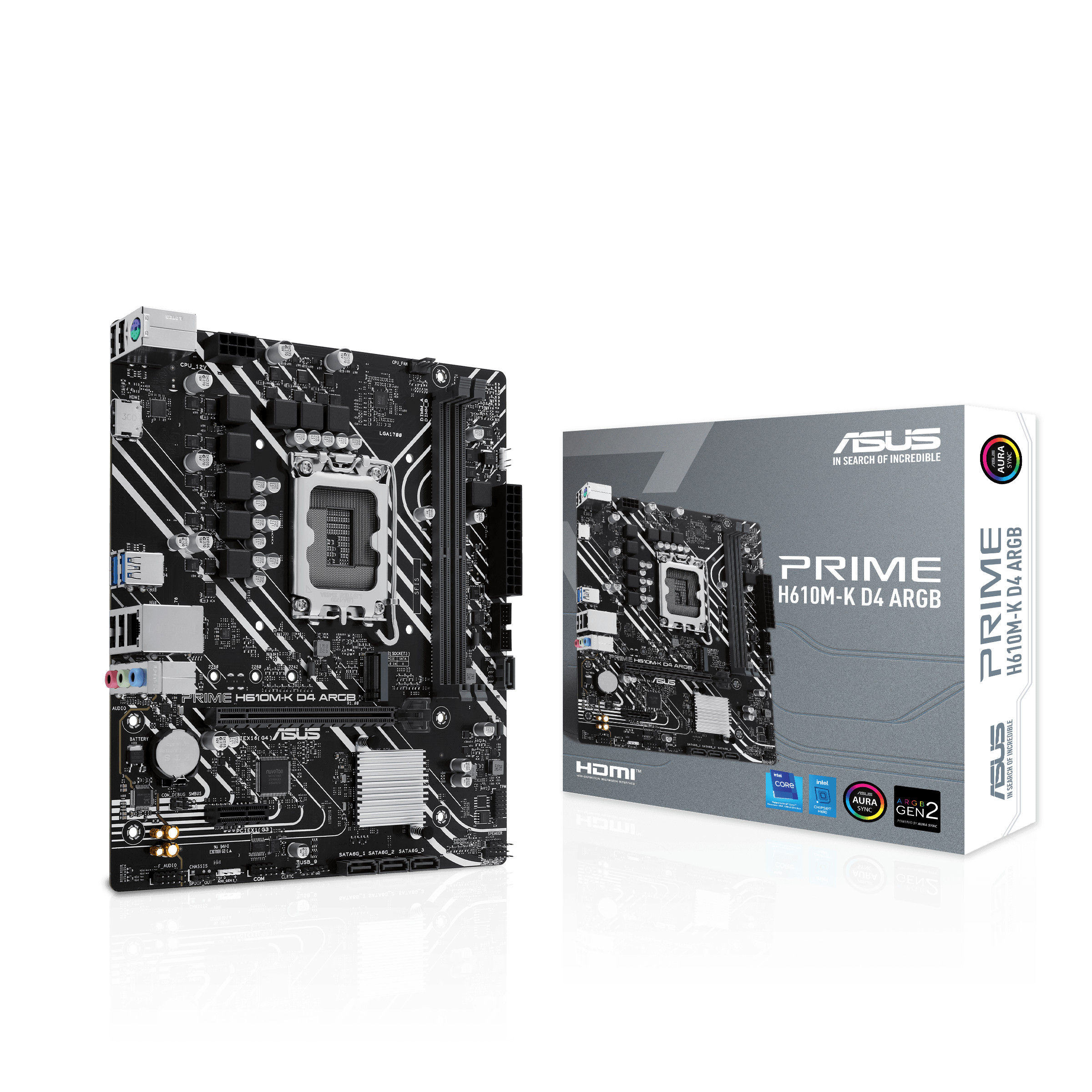 ASUS PRIME H610M-K D4 Micro-ATX Mainboard - Sockel 1700