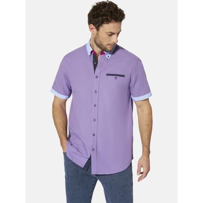 Kurzarmhemd BABISTA "Kurzarmhemd FLOREVETTO", Herren, Gr. XXL, weit, lila, Obermaterial: 100% Baumwolle CO., Hemden