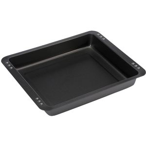 Westmark Backblech Brat- & Backform, anthrazit, aus Stahlblech, 28,5 x 23 cm, Rand 4 cm hoch, antihaftbeschichtet