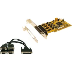 EXSYS EX-41384 - EXSYS PCI Karte 4S Seriell RS-232 + Kabel, Bügel