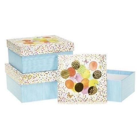Teka Geschenkbox mit 3 Rosettenballons (3x) (47995842)