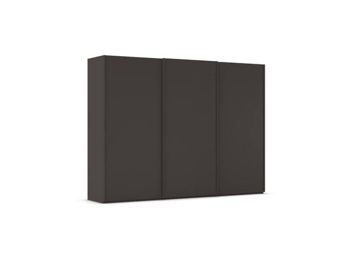 Rauch Möbel Schwebetürenschrank Taro, Graphit, 9 Fächer, 301x223x69 cm, in verschiedenen Größen erhältlich, umfangreiches Zubehör Beimöbel Typenauswahl, Schlafzimmer, Kleiderschränke, Schwebetürenschränke