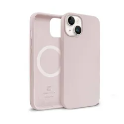 MagSafe-Hülle Crong Color Cover - iPhone 14 Plus MagSafe (sandfarben rosa)