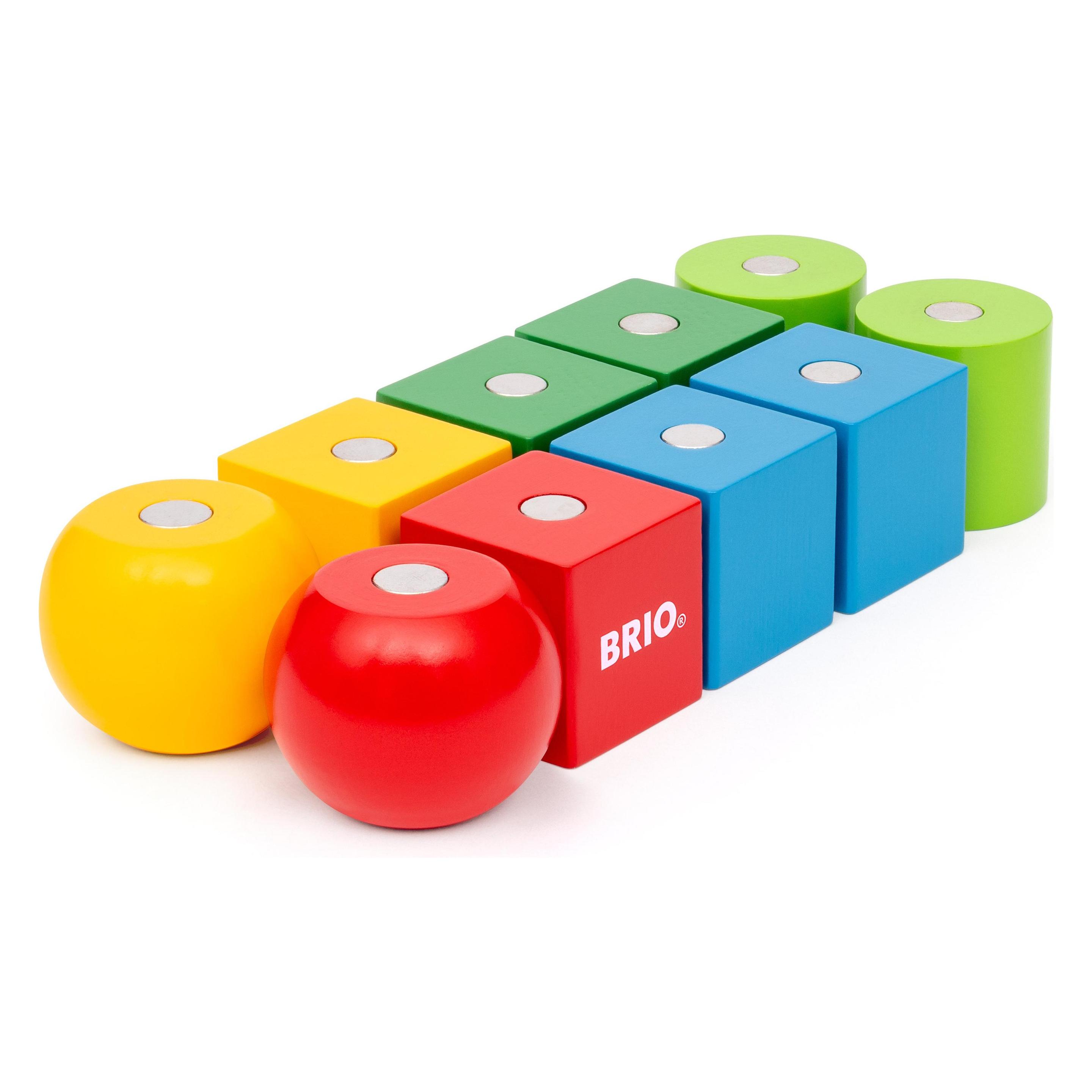 Ravensburger BRIO - 30435 Magnetische Holzbausteine | Holzbausteine für Kinder ab 12 Monaten (30435)