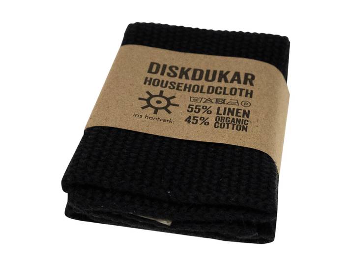 Iris Hantverk Iris hantverk vaatdoek Zwart