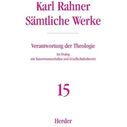 Rahner,K.:Sämtl.Werke.15 Verantwortung, Fachbücher von Karl Rahner