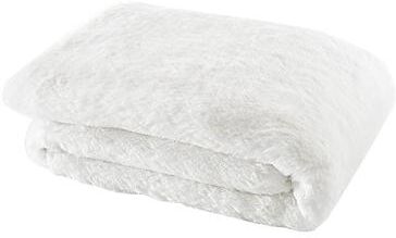Lapin Fine Faux Fur Throw - White - Ballard Designs