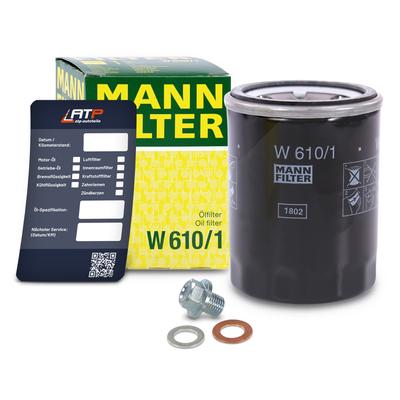 Mann-filter Ölfilter+Schraube+Ölwechselanhänger [Hersteller-Nr. 10491487] für Subaru, Suzuki, Fiat
