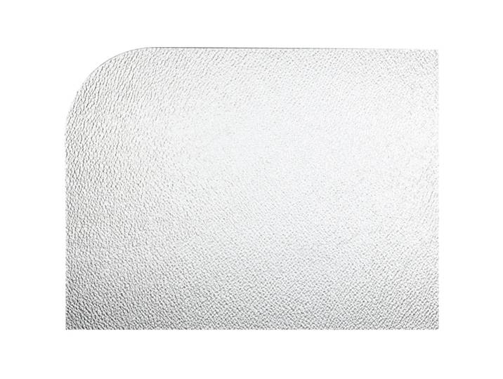 Bodenschutzmatte Form Transparent Kunststoff 121 x 92 cm - Bodenschutzmatte