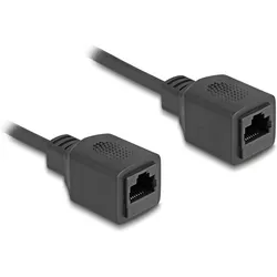 Delock RJ45 Spiralkabel Buchse zu Buchse Cat.5e UTP 0,8 m bi (UTP, CAT5e, 2 m), Netzwerkkabel