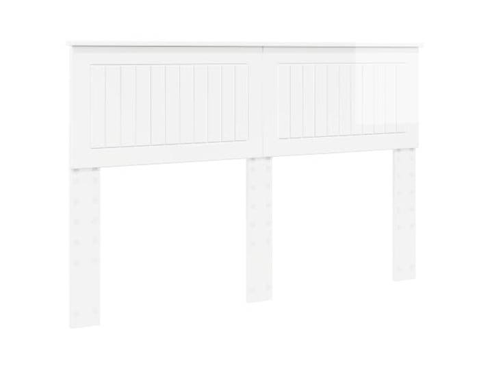 HGLADYU Bettkopfteil Holzwerkstoff 140, Glänzend Weißes Kopfteil für Bett, Kopfteil Glänzend Weiß 140 cm