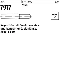 Kegelstift DIN 7977 m.Gewindezapfen 20 x 160 Stahl Kegel 1:50 5 Stück