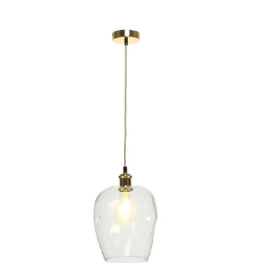 KAYOOM Hängeleuchte "Vicky in Klar, ohne Leuchtmittel, LxBxH: 22 x 22 x 34 cm", gold (klar), H: 34cm, 1 Stk., Leuchten, Hängeleuchte
