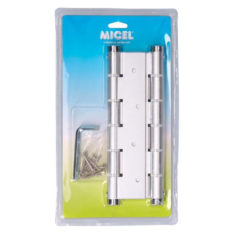 Micel Scharnier Bs10 M57004 Silberfarben Aluminium 180 X 33 Mm Doppelte Wirkung (45290215)