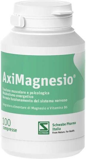Schwabe pharma italia Aximagnesio Integratore Di Magnesio 100 Compresse