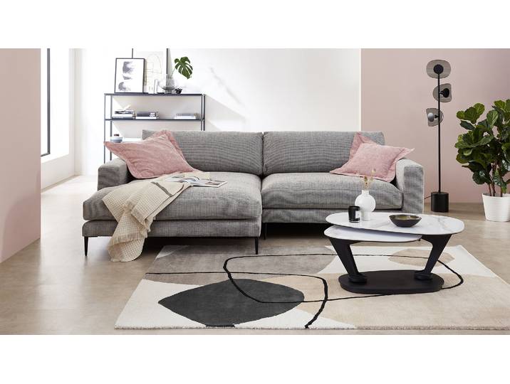 CosyHome Stoff Ecksofa in L-Form