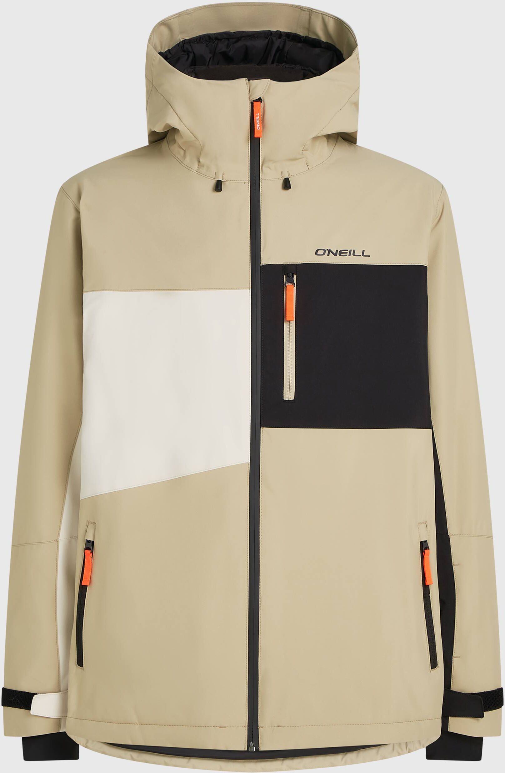 Skijacke O'NEILL "FWC'Cruz TRIPLE SNOW JACKET", Herren, Gr. L, beige (olive blush), Obermaterial: 100% Polyester, Jacken Skijacke, wasserdicht, winddicht, atmungsaktiv, mit 10.000 g Atmungsaktivität olive blush L