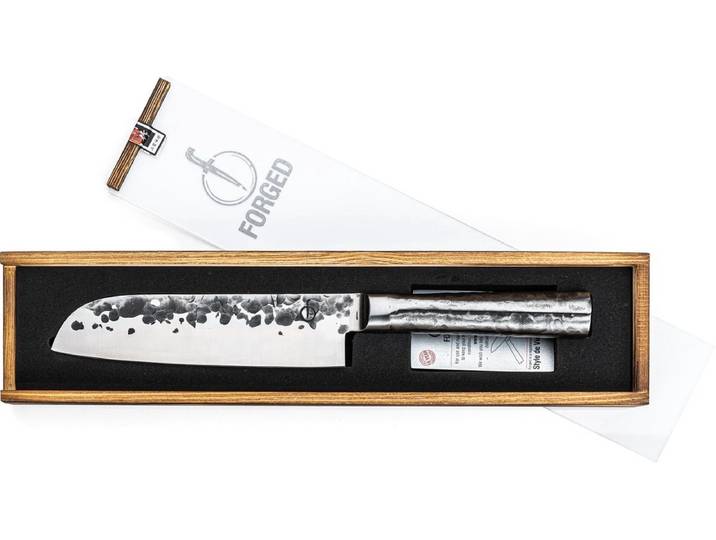 Forged Intense Santokumes 18cm - RVS - In Houten Giftbox