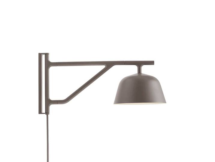 Ambit Wandleuchte Taupe - Muuto - Wohnzimmer - Aluminium