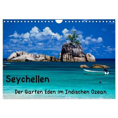 Seychellen - Der Garten Eden im Indischen Ozean (Wandkalender 2027 DIN A4 quer), CALVENDO Monatskalender