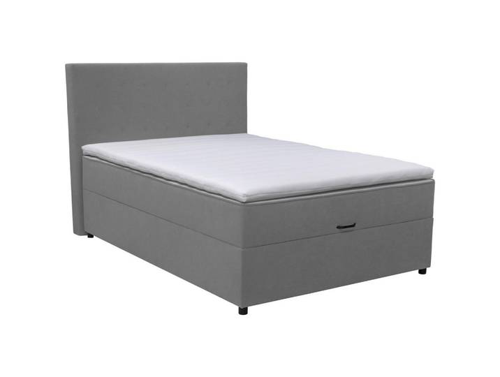 Moderano Boxbett, Grau, Kunststoff, H3, Höhe ca. 22 cm, 140x200 cm, Stoffauswahl, in verschiedenen Größen erhältlich, Kinderzimmer & Jugendzimmer, Jugendmöbel, Jugendbetten