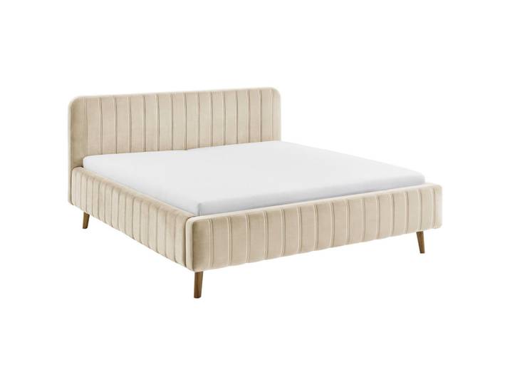 Xora Polsterbett, Beige, Holz, Esche, massiv, 140x200 cm, Schlafzimmer, Betten, Polsterbetten