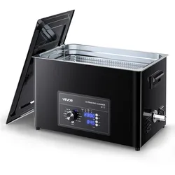VEVOR Ultraschallreiniger professionelles Ultraschallreinigungsgerät mit Drehknopfsteuerung 30 L, Reinigungsgerät mit Korb & Reinigungskugel, Ultraschallgerät für Uhren Rasierer Schmuck Münzen