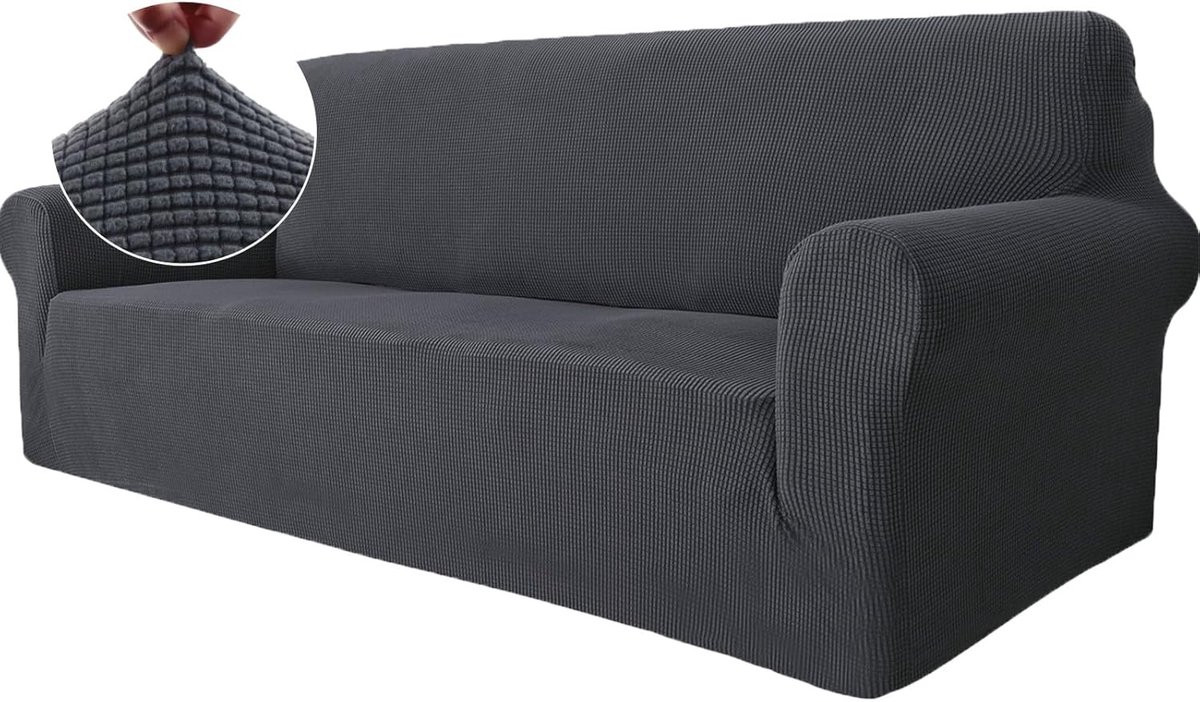 YSTYLE Stretch Sofa Cover 3 Zits - Elastische en Krasbestendige Sofa Hoes met Antislip Schuim voor de Woonkamer