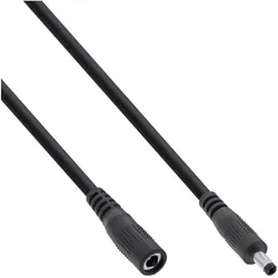 INLINE Verlängerungskabel, DC Stecker 4,0x1,7mm, schwarz, 5m