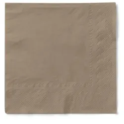 Tissue Serviette Beige Grey, 24 x 24 cm, 150 Stück - Mank