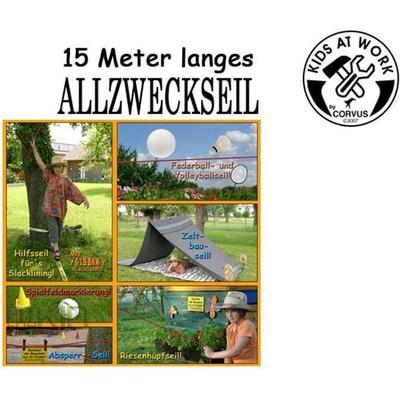 Kids at work: Allzweckseil-Set, Gartenseil 15 Meter