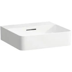 LAUFEN Val Aufsatzhandwaschbecken 8162804001091 45x42cm, LCC, o. Hahnl., mit Überl., Saphirkeramik