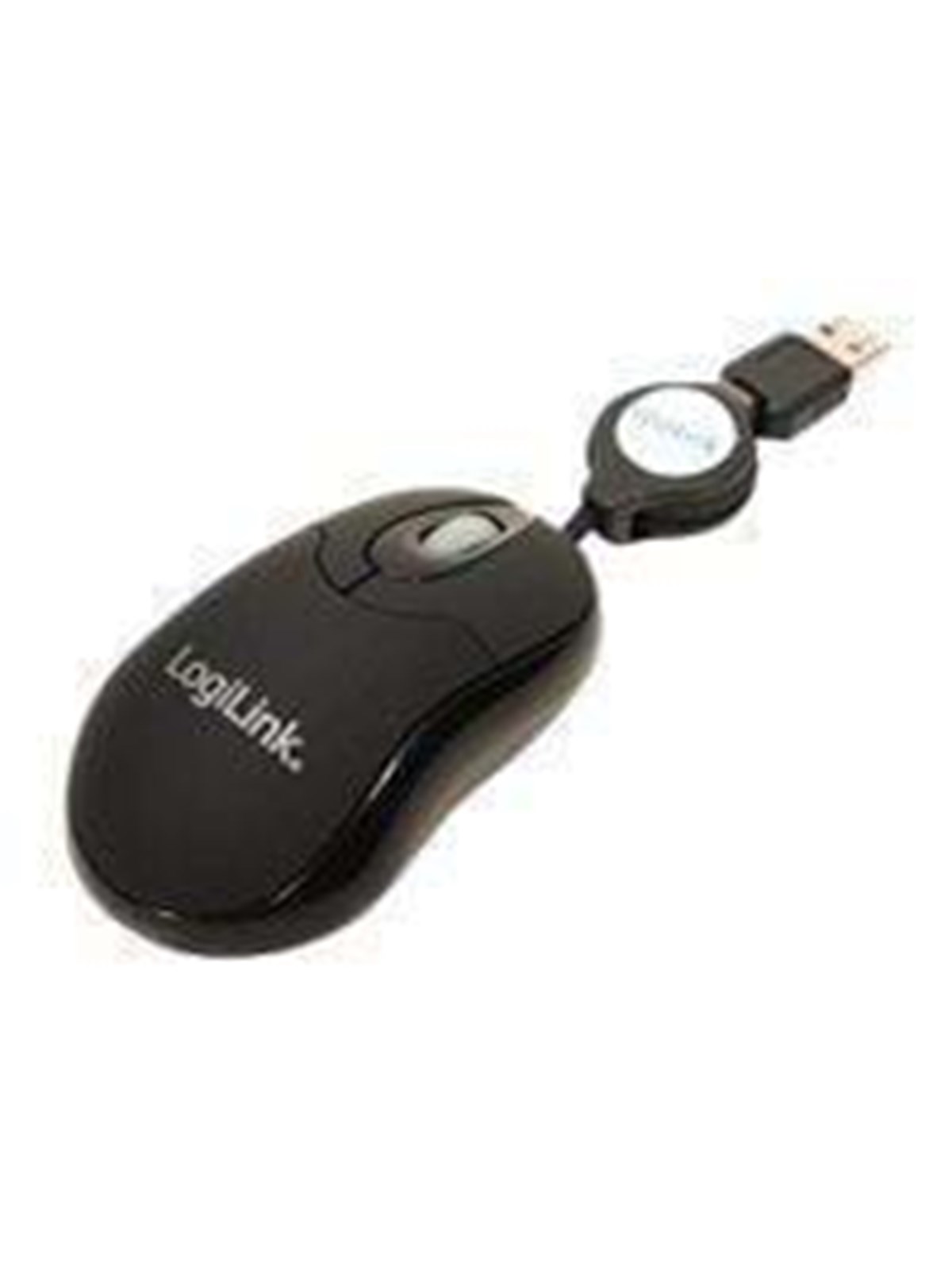 LogiLink Mouse Optical USB Mini mit einziehbarem Kabel - Maus ()