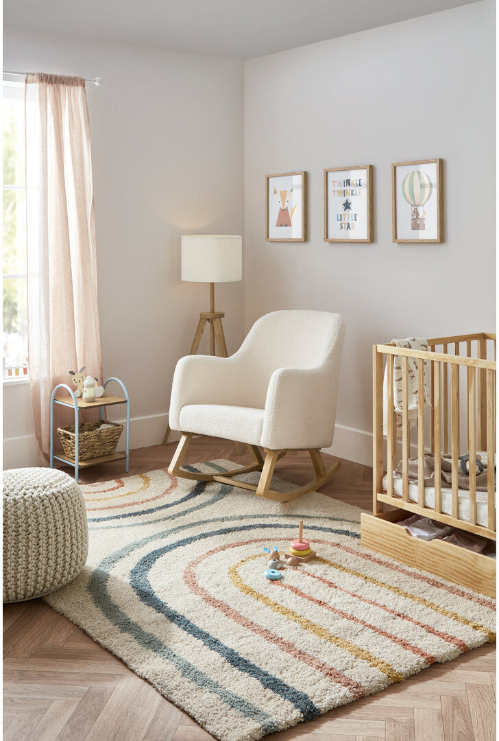 Ickle Bubba Roxby Nursery Chair Cream 89cm H X 65.5cm W X 84cm D