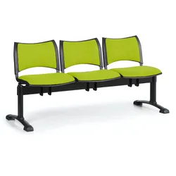 Wartezimmerbank - gepolstert Smart Biedrax LC9214z - Gestell schwarz