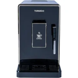 Tornado Kaffeevollautomat TCM-9008A-GS / Gold auf Schwarz, Kaffeevollautomat, Schwarz