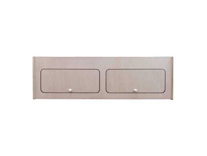 Wohnwagen Oberschrank Wohnmobil 100cm x 30cm x 30cm Camper Hängeschrank Birkensperrholz Trennwand Möbel Stauraum Leichtgewichtig Unbehandelt Soft-Close Druckknöpfe Vorgebohrte Löcher Befestigungssatz