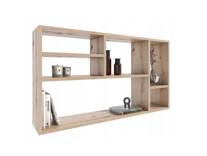 Étagère Murale Milano - Bibliothèque Suspendue - 60x109 2x18 cm - Chêne Artisan