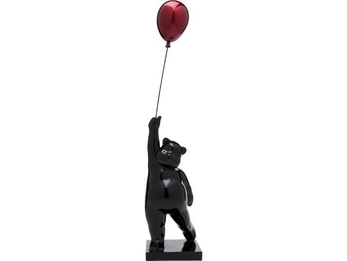 Objet décoratif - KARE - Ours noir avec ballon - Hauteur 74 cm - Design contemporain - Pour salon
