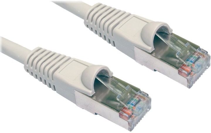 Cables Direct 50cm Cat5e F/UTP (FTP) Shielded Patch Cable - Grey