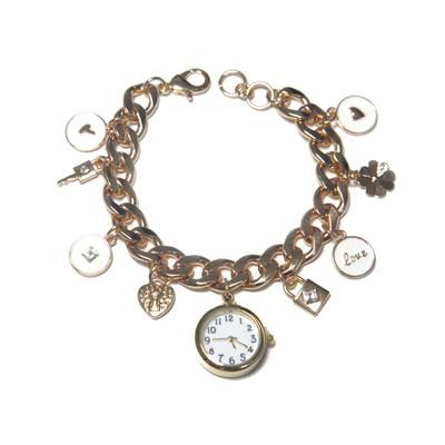 Quarzuhr, rosa (goldfarben), ANISTON JEWELRY & WATCHES, Armbanduhren, Damen, Quarzuhr, Armbanduhr, Damenuhr, analog, Bettelarmband