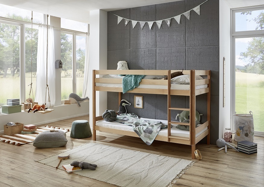 Etagenbett Lupo Buche massiv 90x200 cm